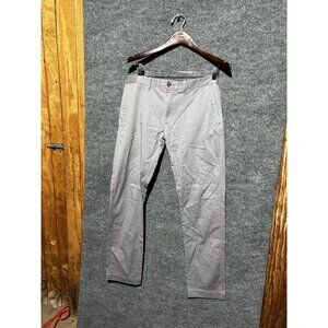 J.Crew Flex Chino Pants Mens 33x32 Gray Slim Fit Stretch Tapered Casual Twill